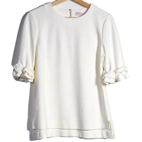 Ted Baker White Blouse Elegant Top - Picture 1 of 10